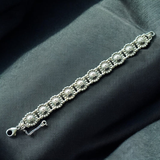 Estonian | Shield Bracelet - Sterling Silver