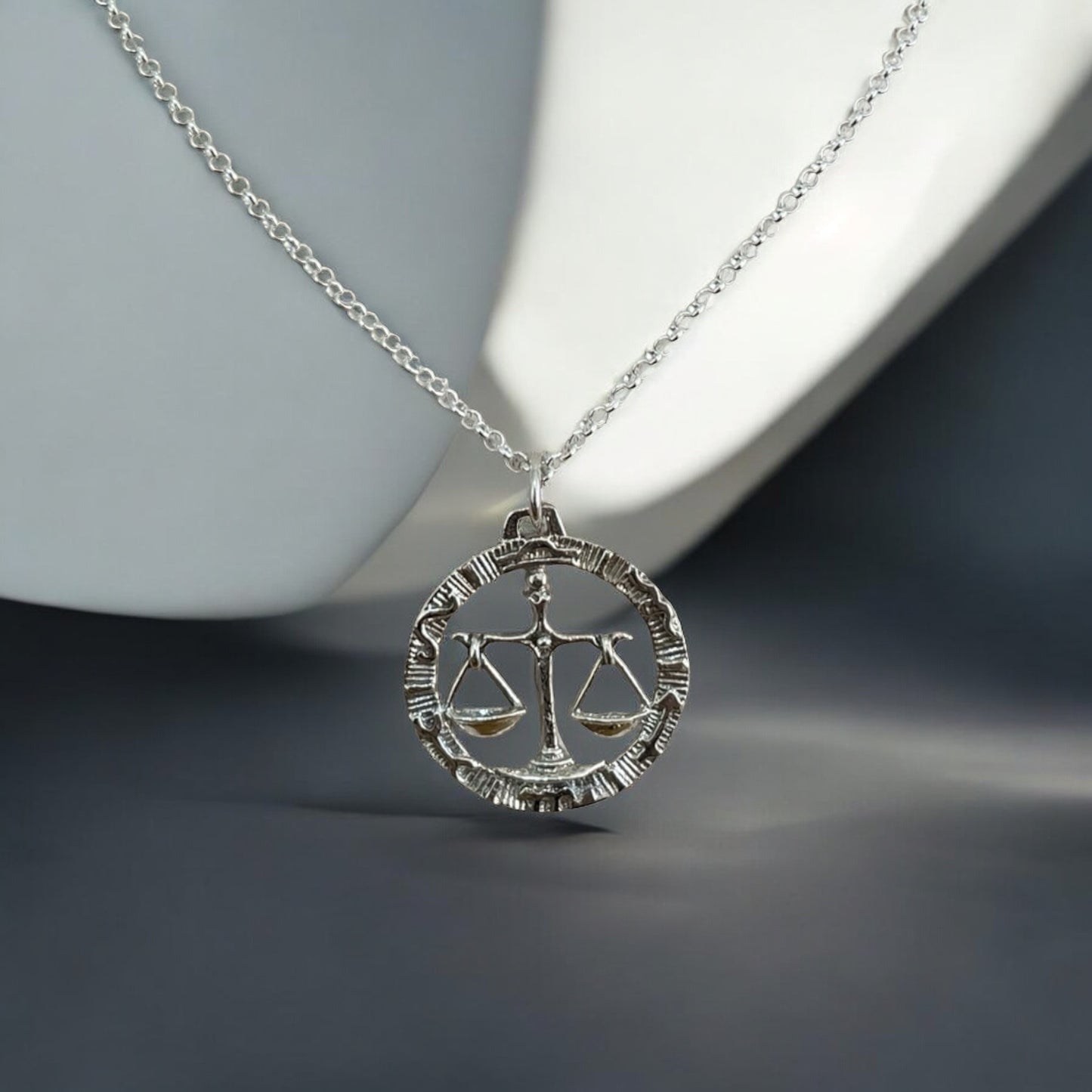 Harmony Libra Necklace - 925 Sterling Silver