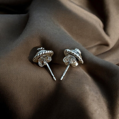 Estonian | Mini Shield Earrings - 925 Sterling Silver