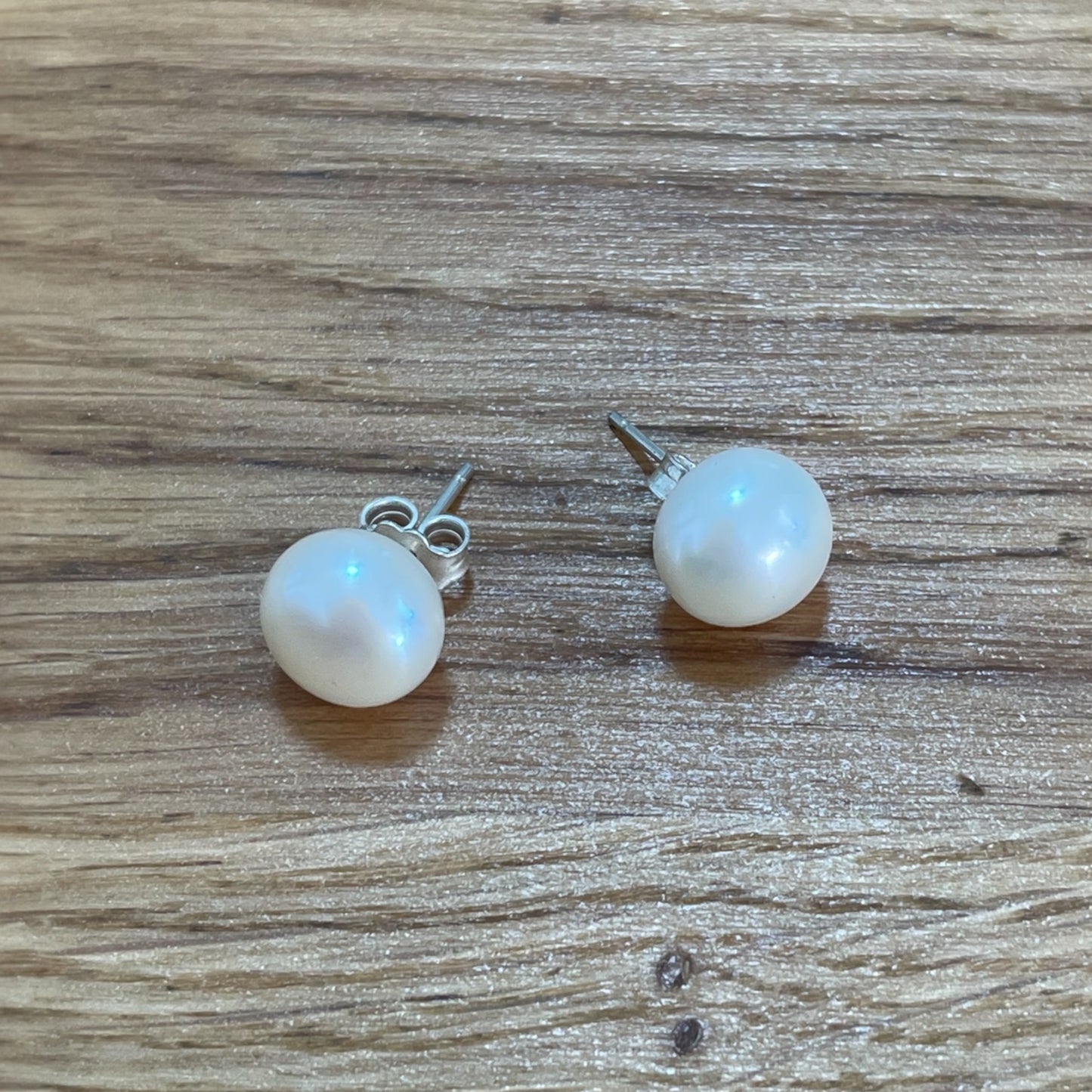 Cultured Pearl | 4mm Stud Earrings - 925 Sterling Silver