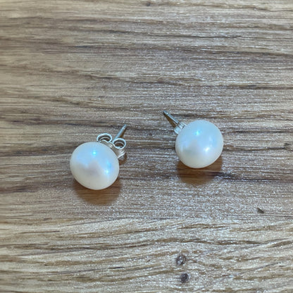 Cultured Pearl | 4mm Stud Earrings - 925 Sterling Silver